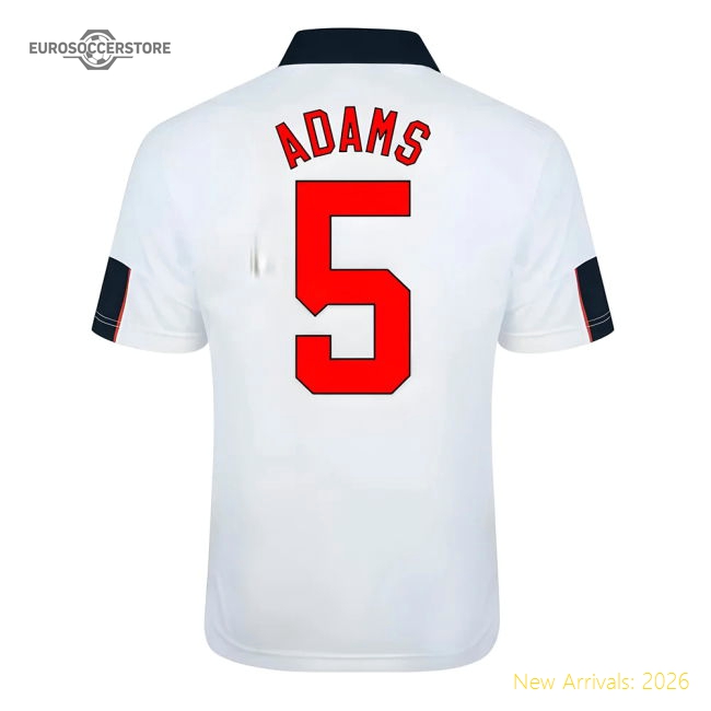 Score Draw England World Cup 1998 Home Shirt (Adams 5)-The Soccer Shirt Hub