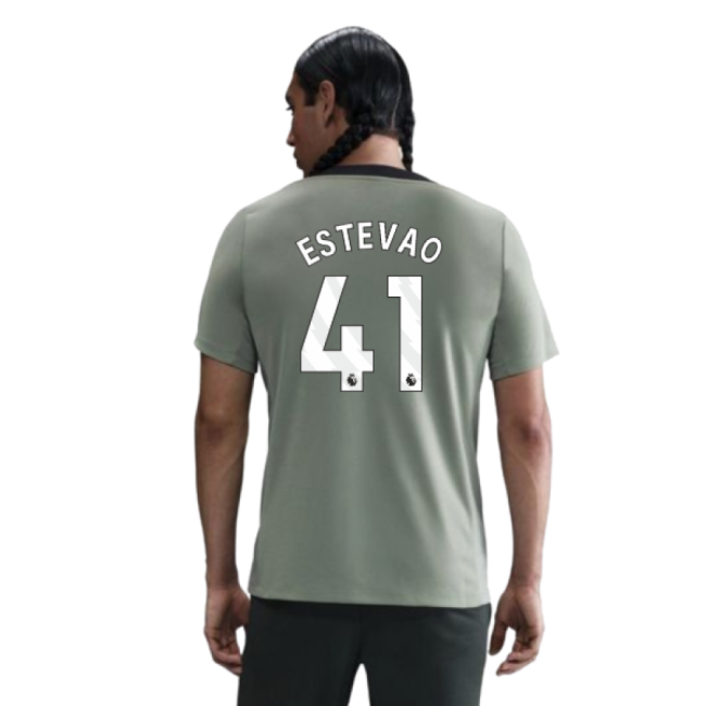 2025-2026 Chelsea Strike Training Shirt (Jade Green) (Estevao 41)-The Soccer Shirt Hub