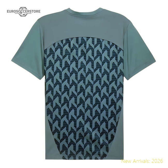 2024-2025 Marseille Pre-Match Shirt (Bold Blue) (Your Name)-The Soccer Shirt Hub