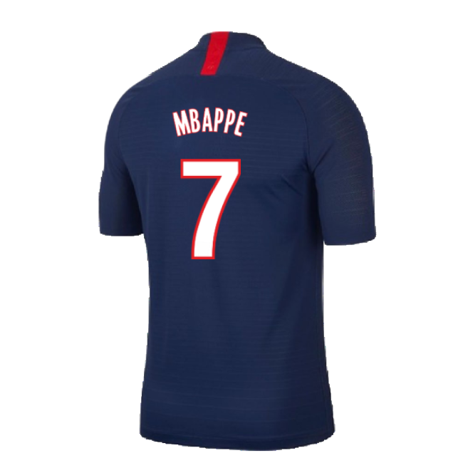 PSG 2019-20 Home Nike Vaporknit Shirt ((Mint) S) (MBAPPE 7)-The Soccer Shirt Hub