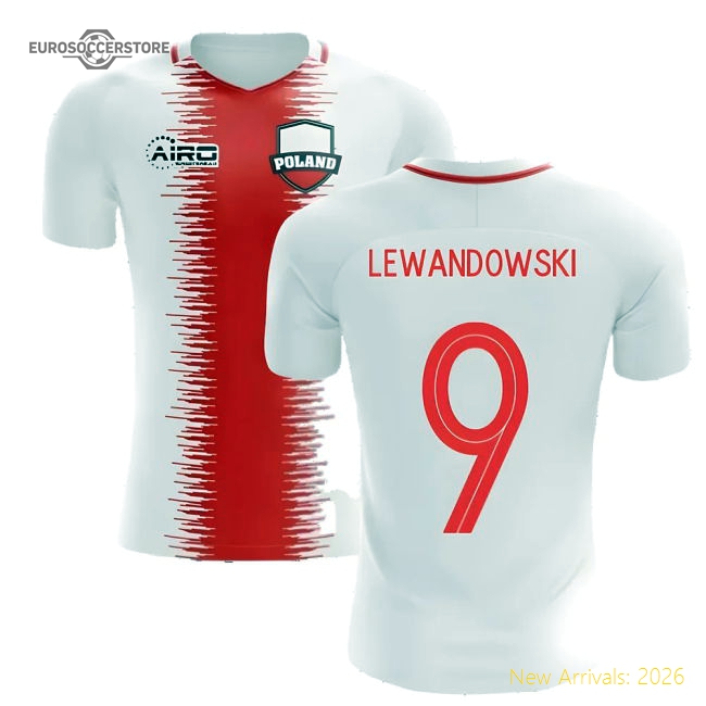 2025-2026 Poland Home Concept Football Shirt (Lewandowski 9)-The Soccer Shirt Hub