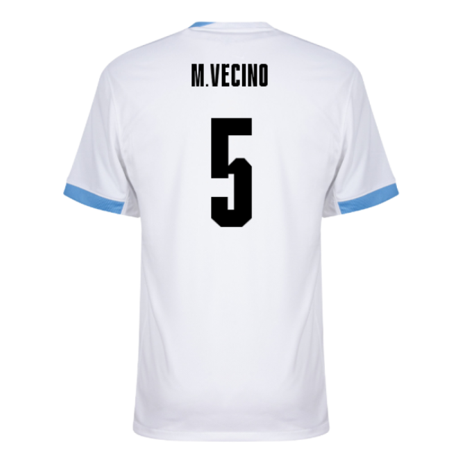 2024-2025 Uruguay Away Shirt (M.Vecino 5)-The Soccer Shirt Hub