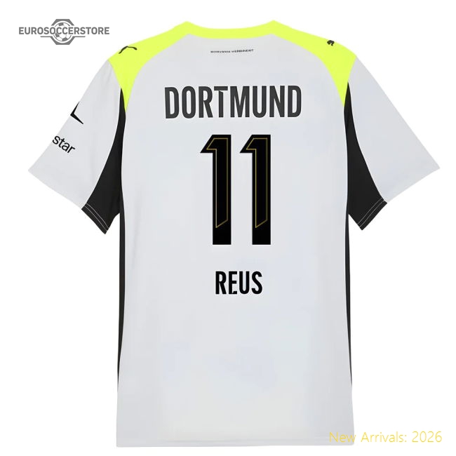2025-2026 Borussia Dortmund Away Shirt (Reus 11)-The Soccer Shirt Hub