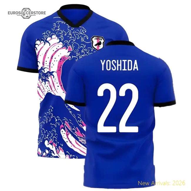 Japan Wave Concept Football Kit (Libero) (YOSHIDA 22)-The Soccer Shirt Hub