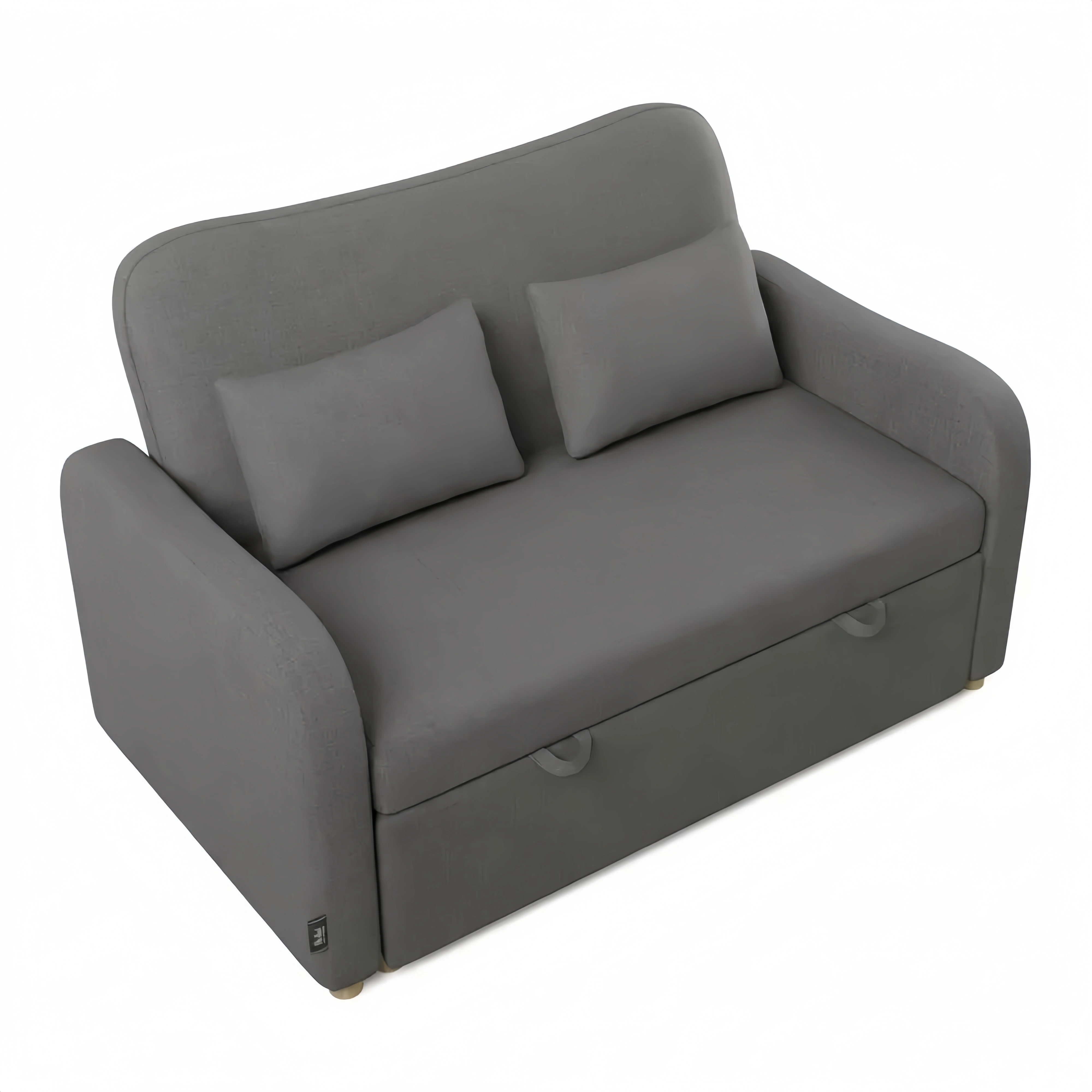 Sofá cama doble ajustable con cojines y chaise longue