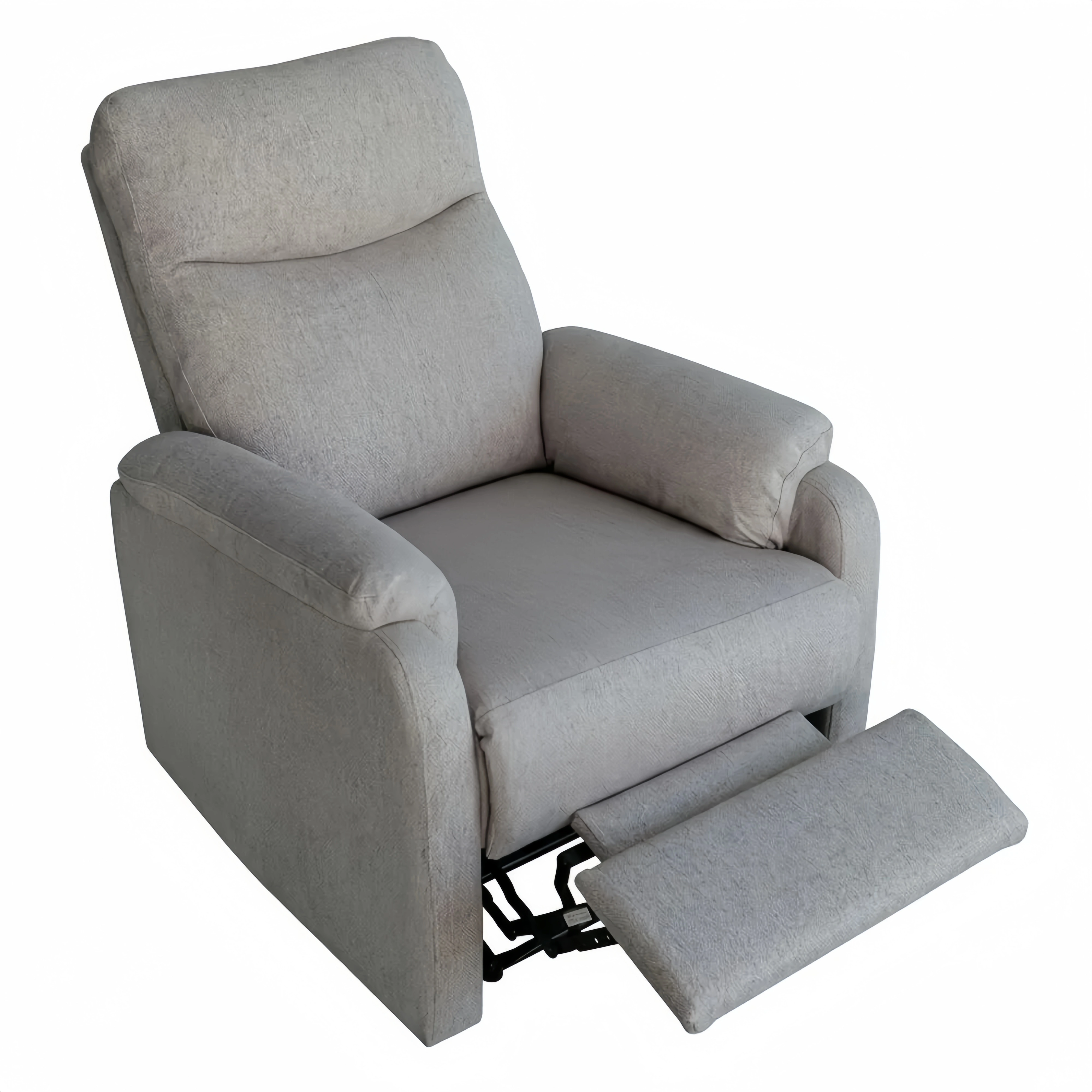 Sillón Reclinable Manual para Relax y Confort Máximo en Gris - 73x95x101cm