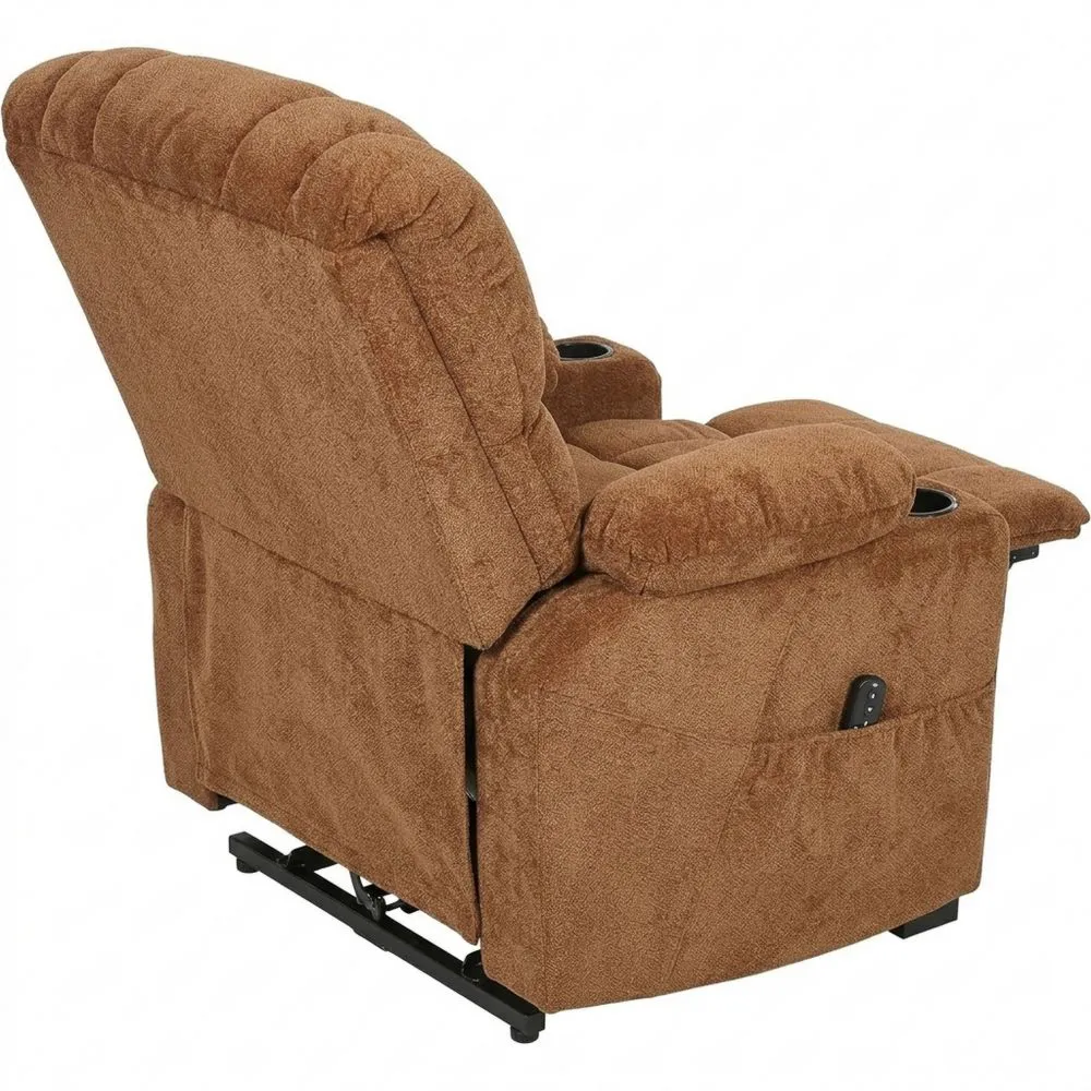 Sillón Eléctrico Reclinable de Terciopelo con Función de Memoria y Puerto USB