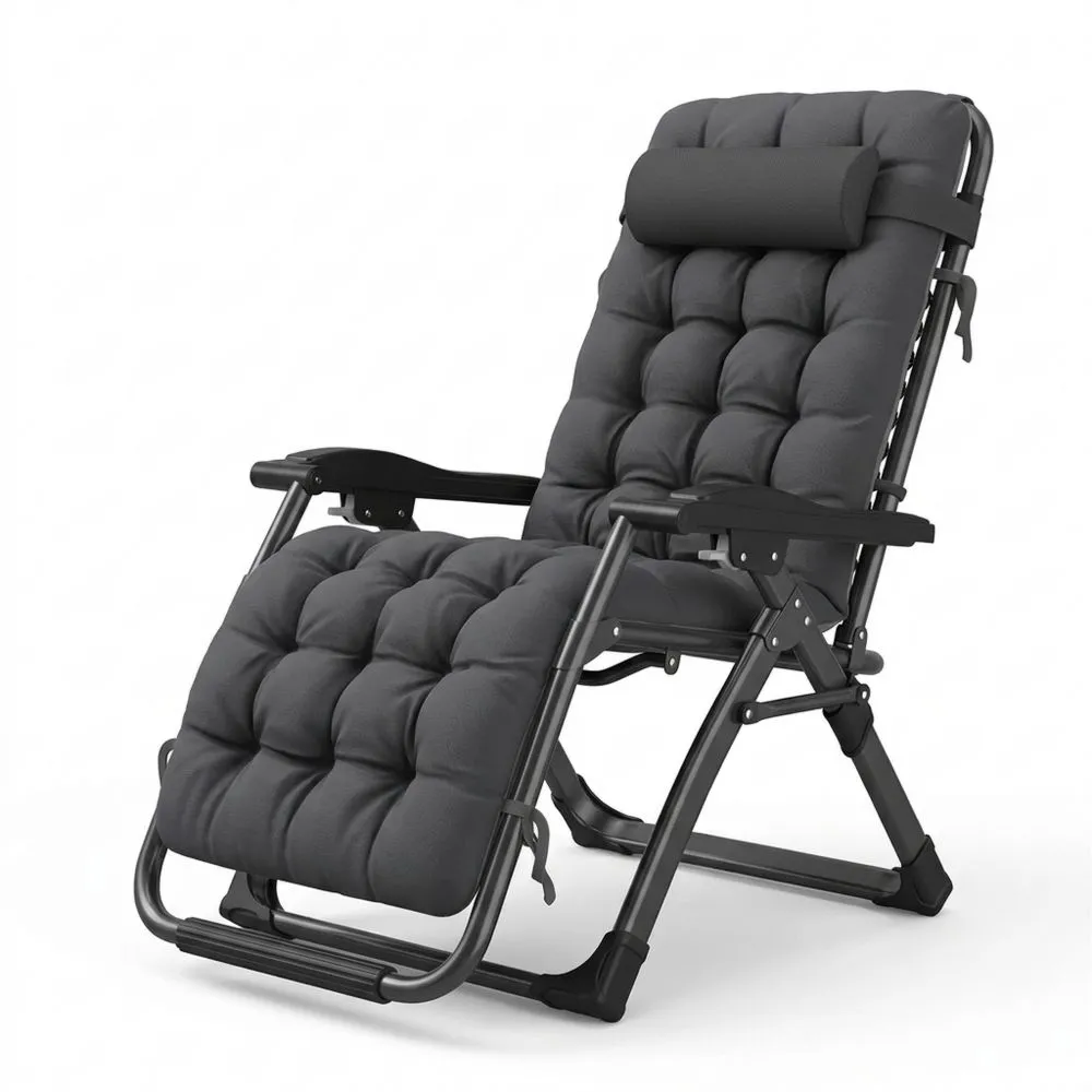 Tumbona Plegable Gravedad Cero con Almohada Desmontable