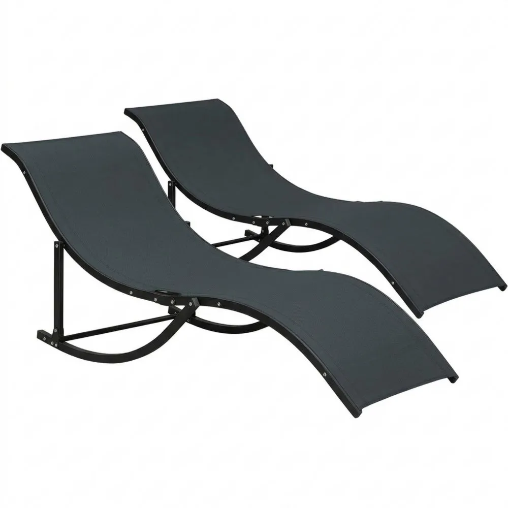 Tumbonas ergonómicas plegables de aluminio para exteriores