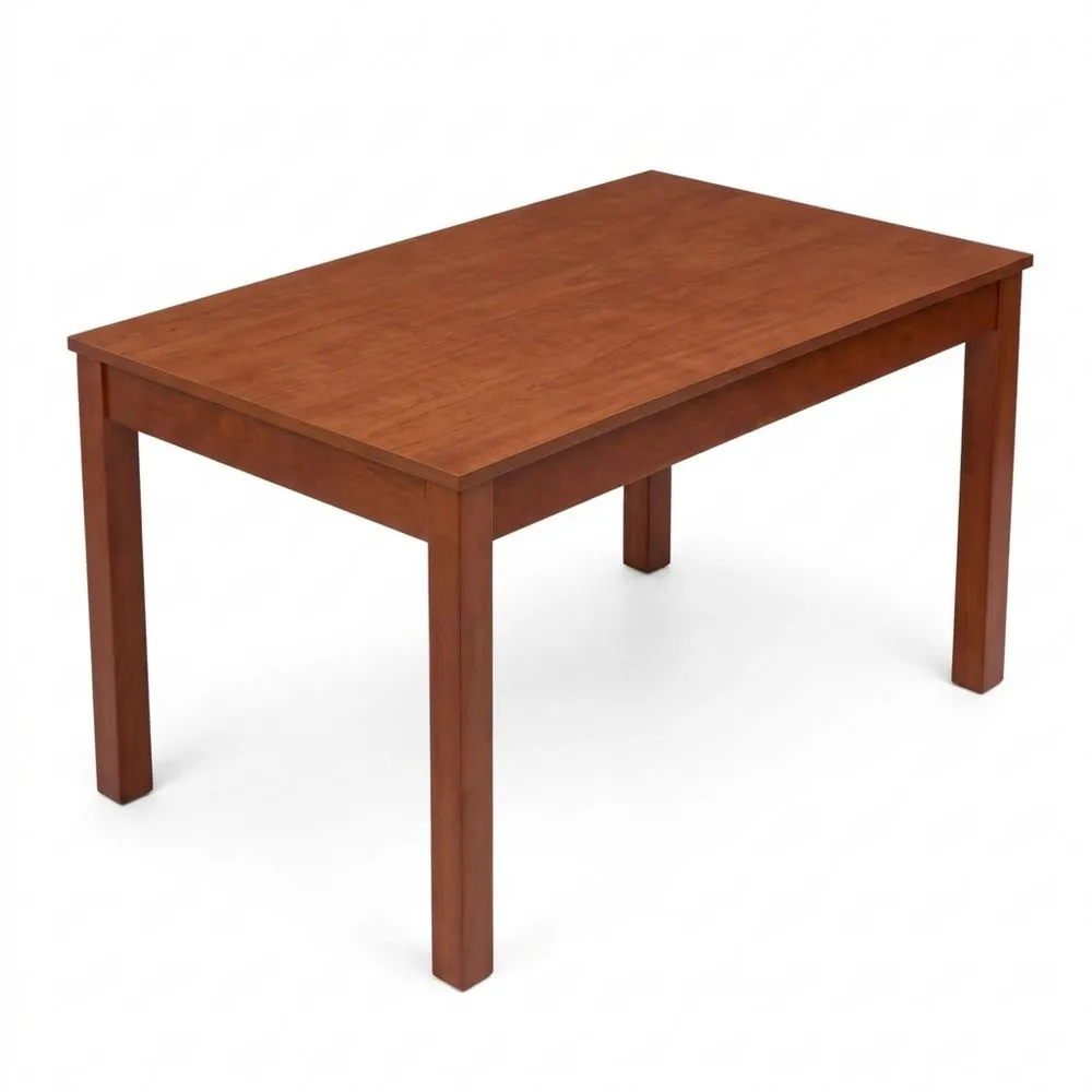 Mesa de Comedor Extensible de Madera Natural, Ajustable de 135 a 180 cm, Color Cereza – Elegante y Robusta