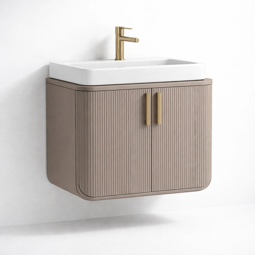 Waschbecken Unterschrank kompakt mit Tueren