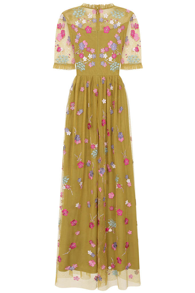 Floral Embroidered Maxi Dress
