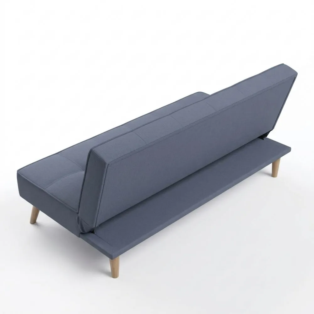 Sofá Cama 3 Plazas Estilo Libro, Diseño Moderno, Práctico y Funcional, Gris