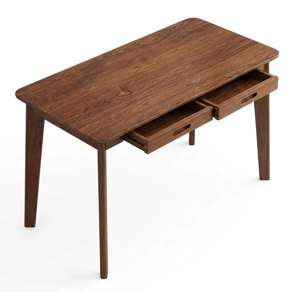 Escritorio de Madera con Cajones para Ordenador para el Hogar 120cm