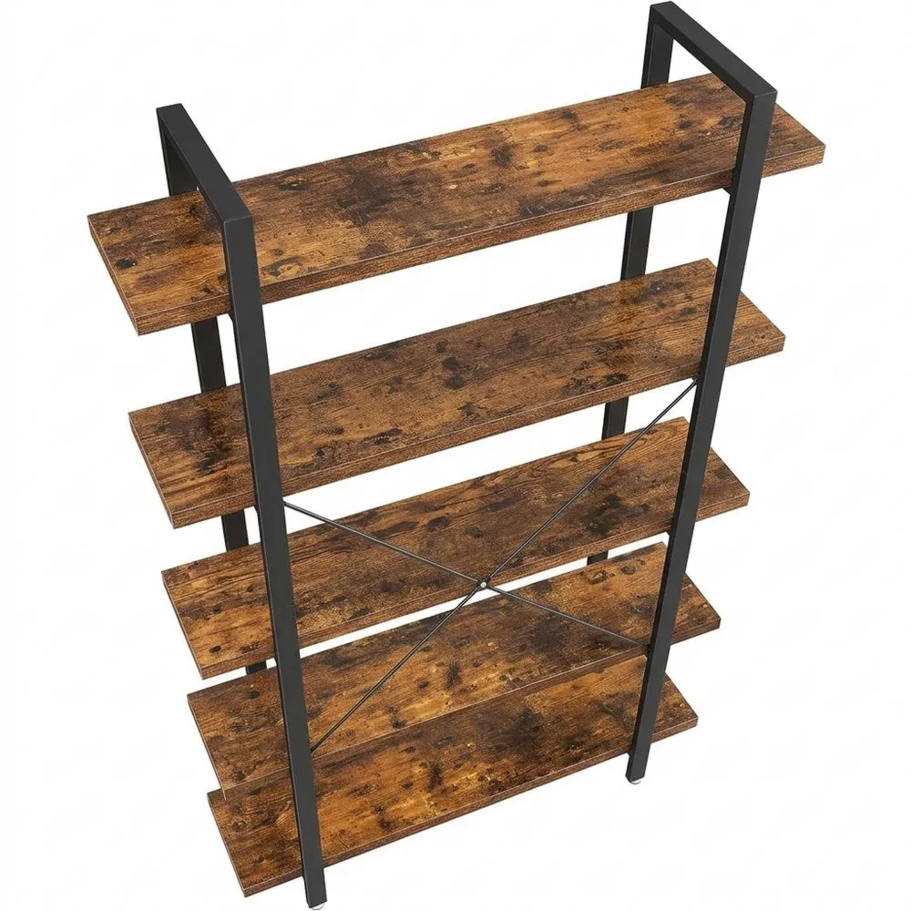 Estantería de Estilo Industrial de 5 Niveles para Almacenamiento