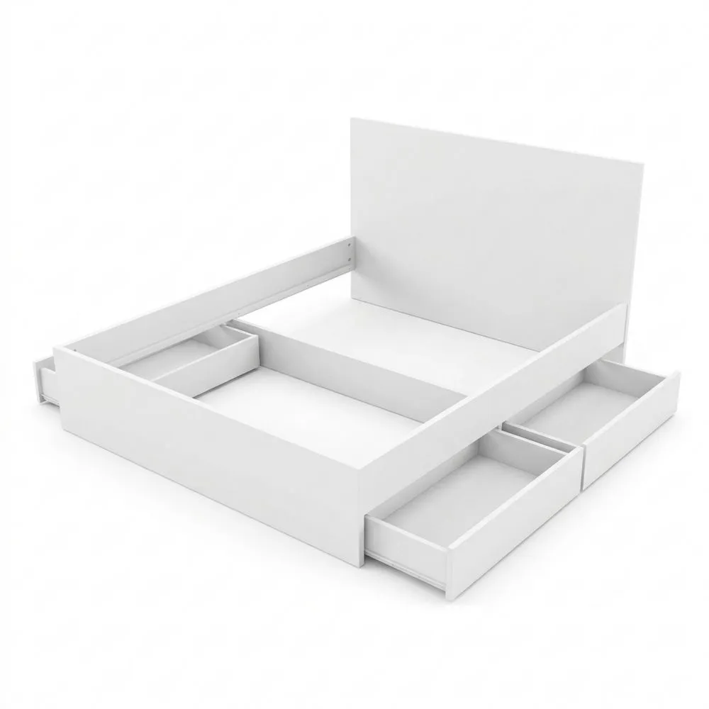 Cama Blanca para Dormitorio 135/140 x 190