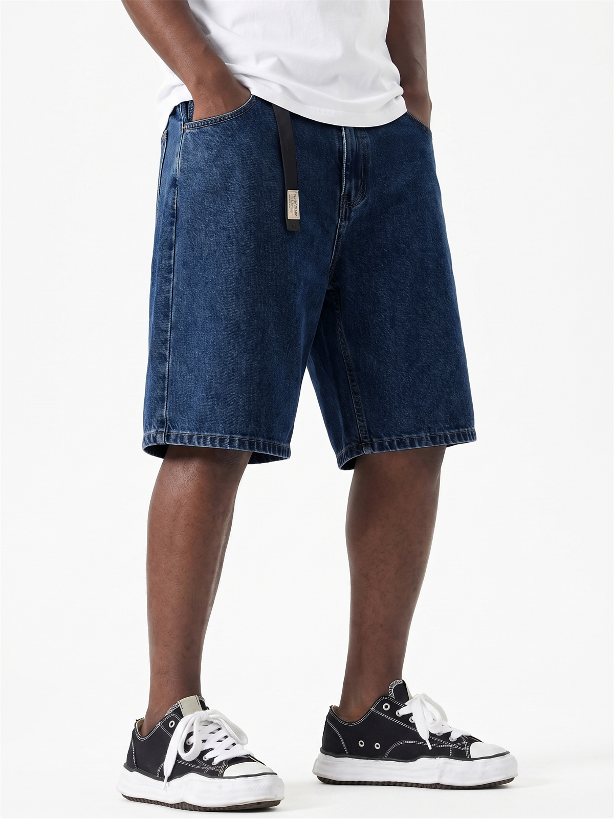 Men's Casual Loose Straight Denim Shorts