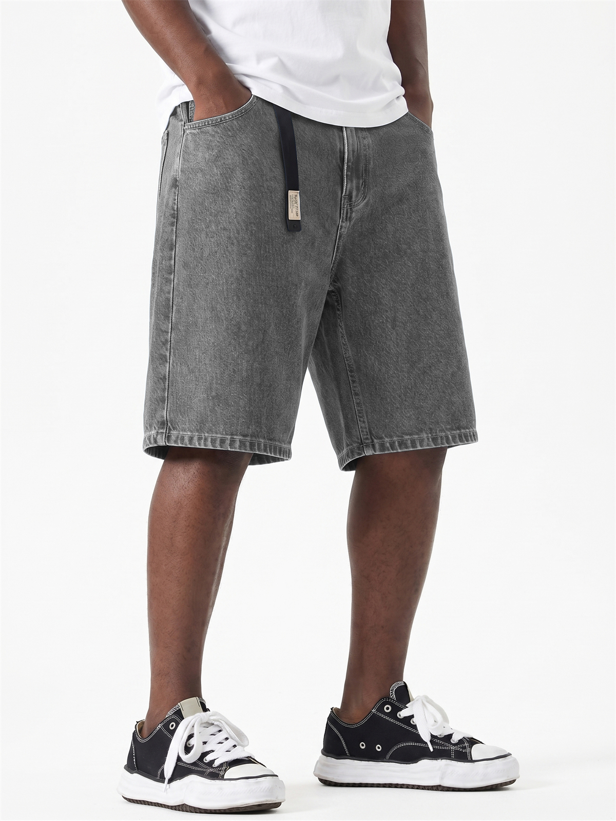 Men's Casual Loose Straight Denim Shorts