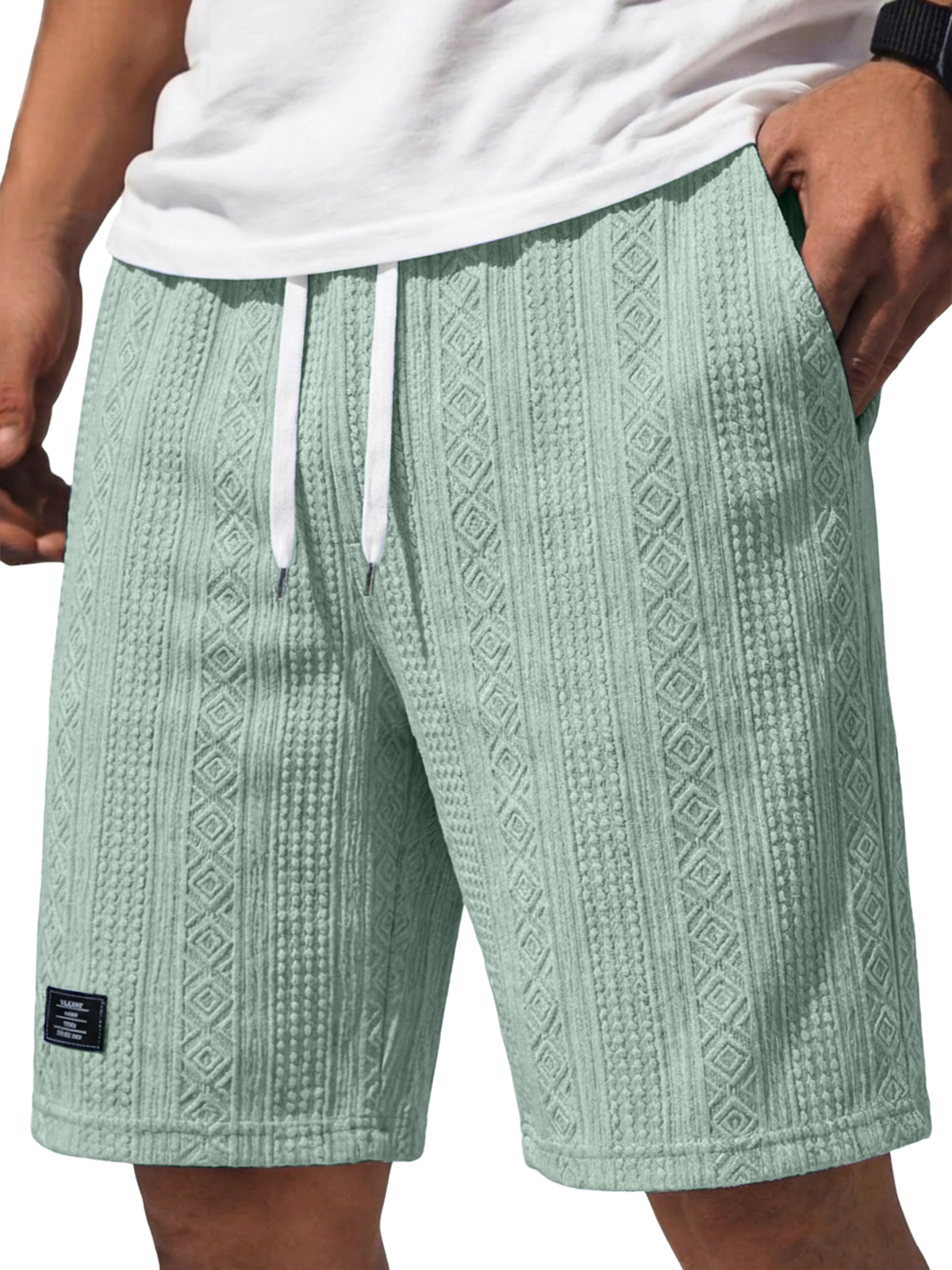 Fashionable Casual Jacquard Textured Shorts