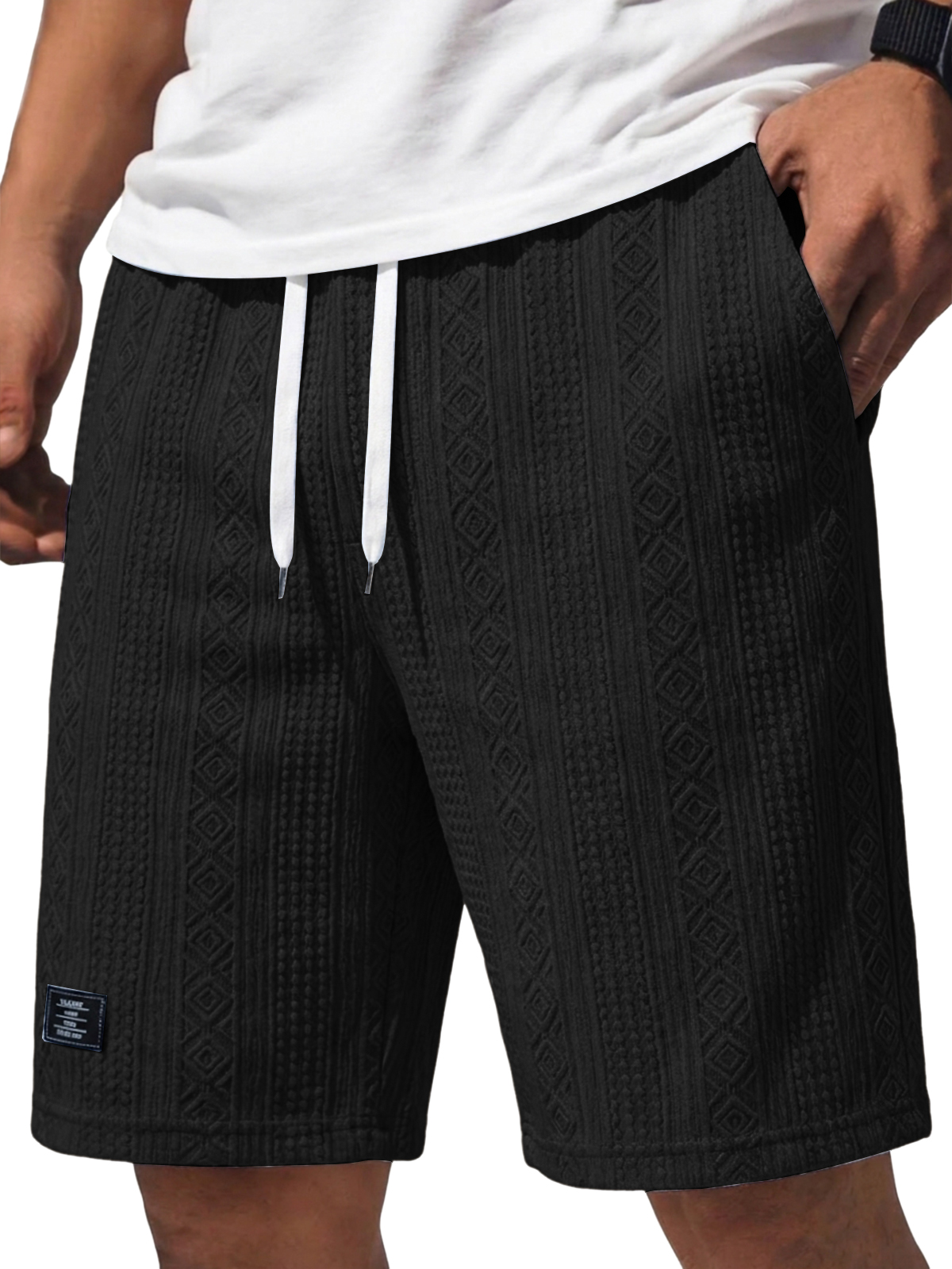 Fashionable Casual Jacquard Textured Shorts