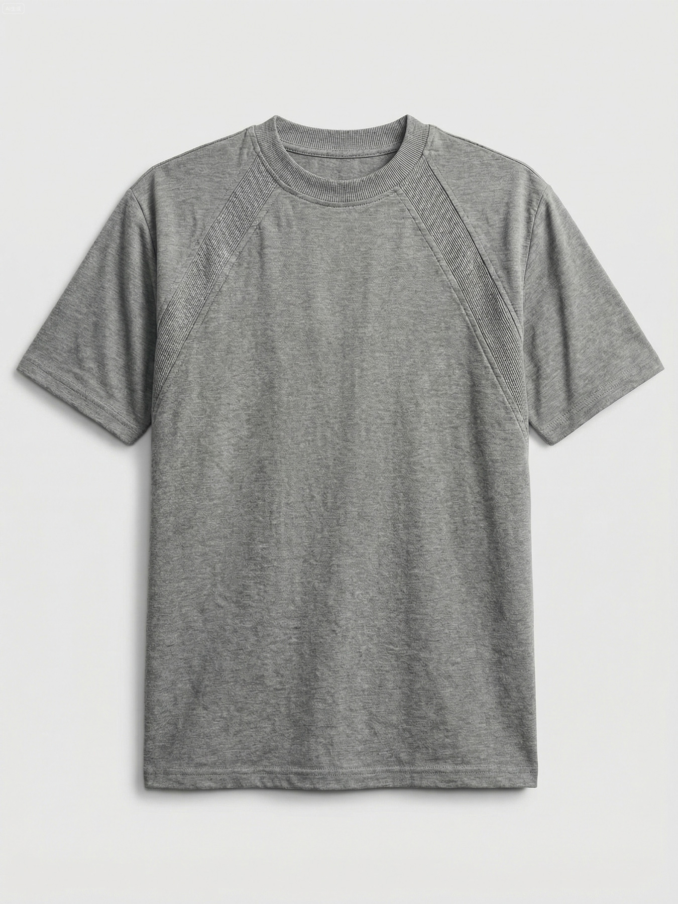 Men's Crew Neck Simple Raglan Design Casual Short Sleeve T-Shirt