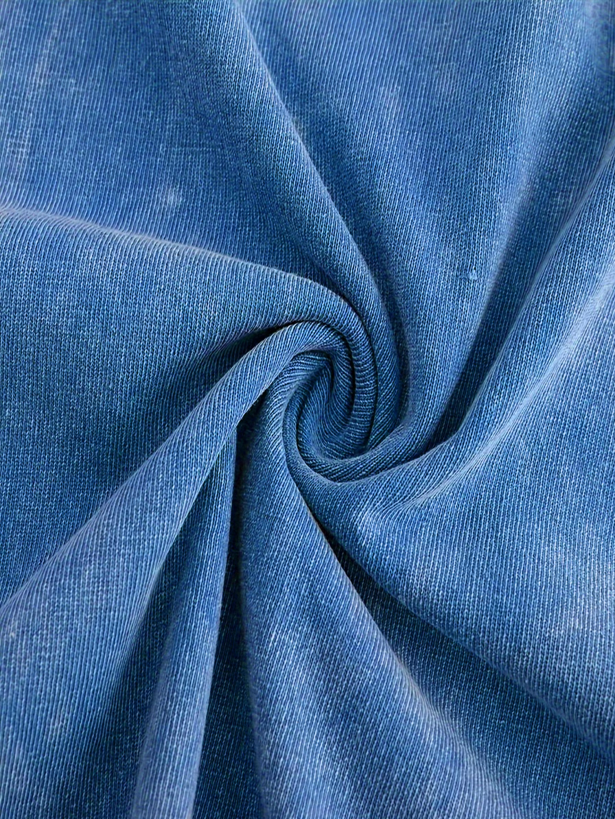 Men's 100% Cotton Retro Washed Coconut Tree Print Crew Neck Short Sleeve T-Shirt