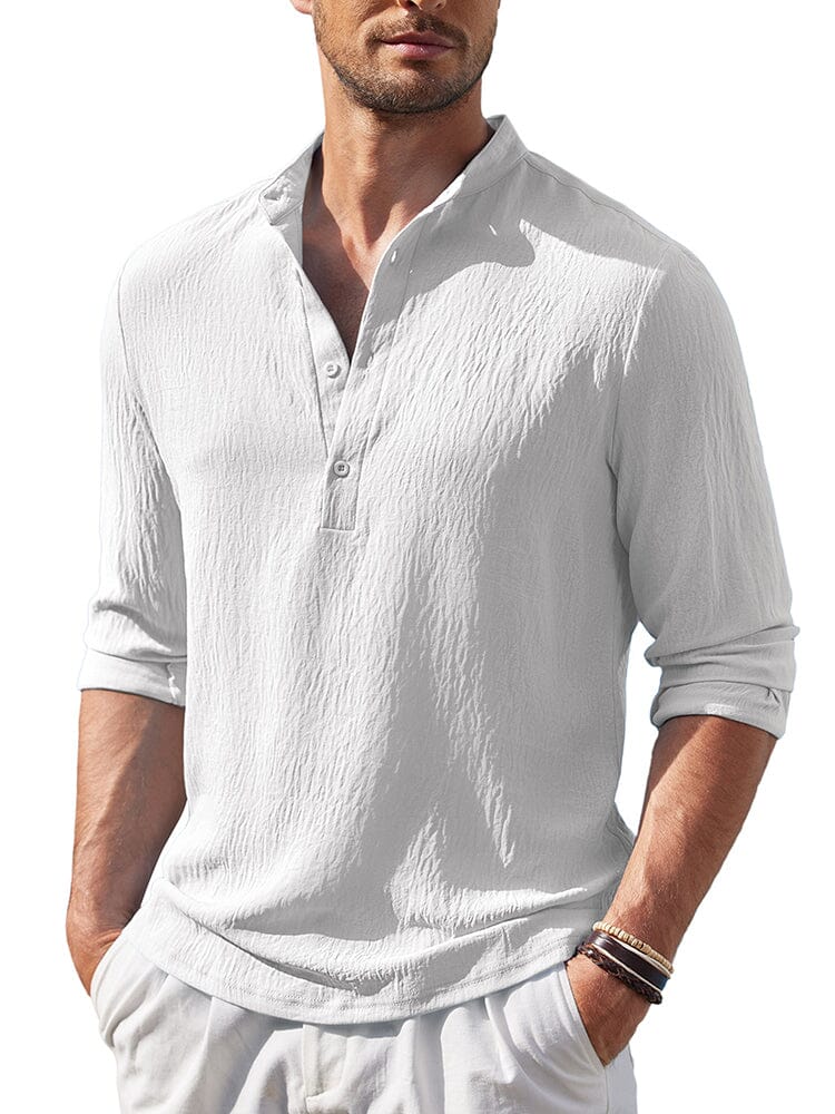Casual Lightweight Henley Shirt