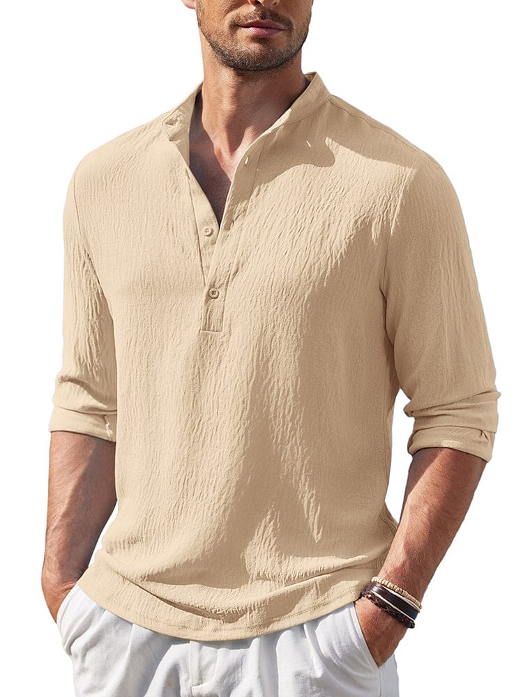 Casual Lightweight Henley Shirt