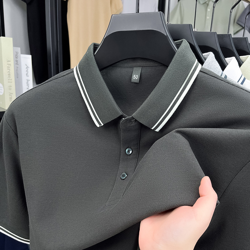 Men's Premium 100% Cotton Short-Sleeve Polo Shirt