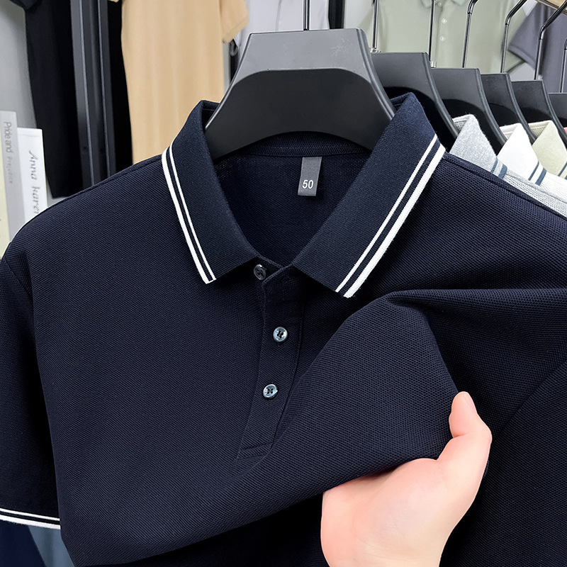 Men's Premium 100% Cotton Short-Sleeve Polo Shirt