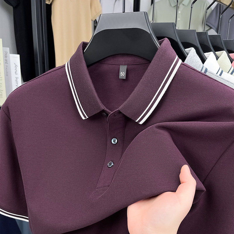 Men's Premium 100% Cotton Short-Sleeve Polo Shirt