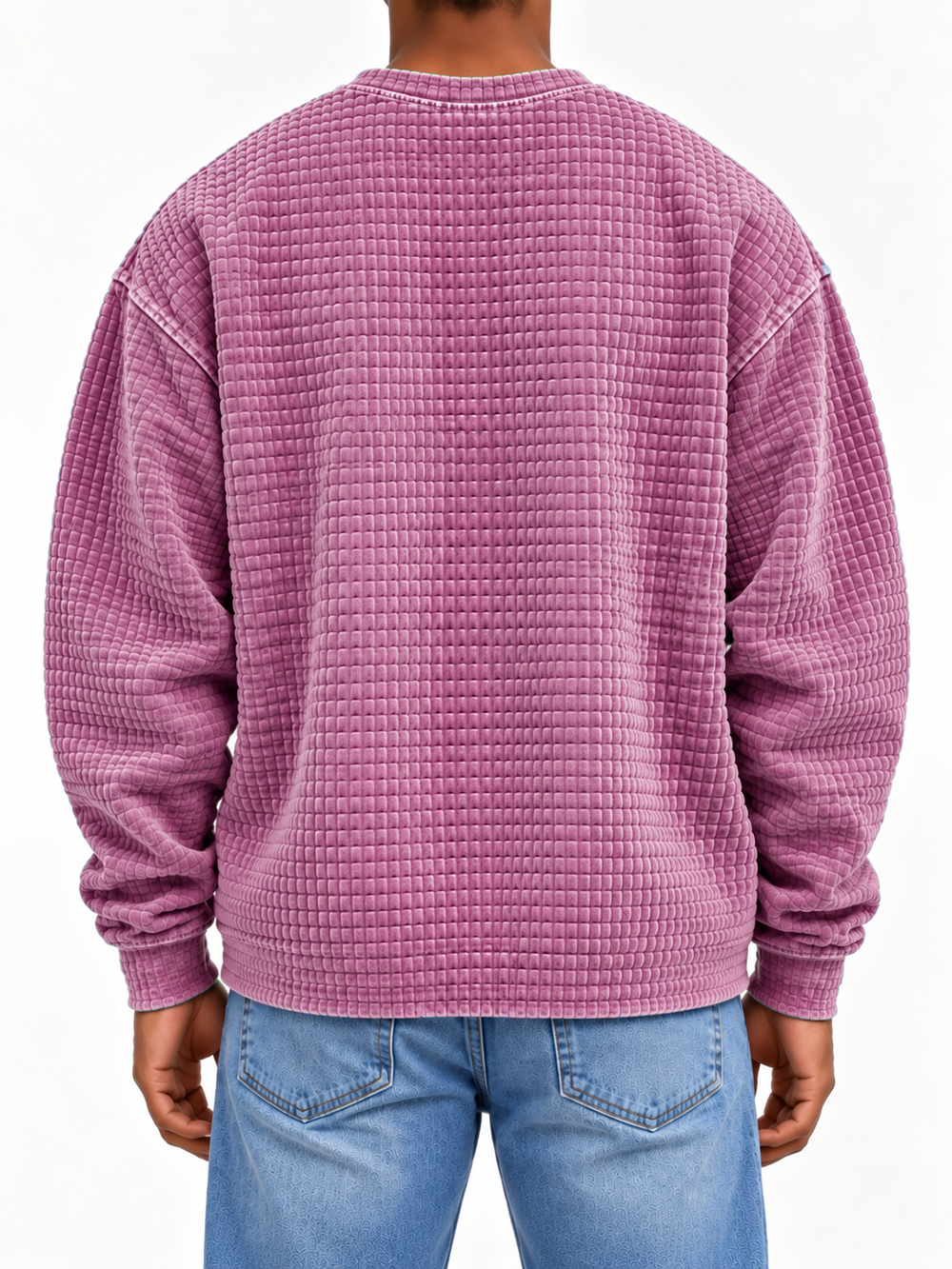 Men's Casual Patchwork Crew Neck Top