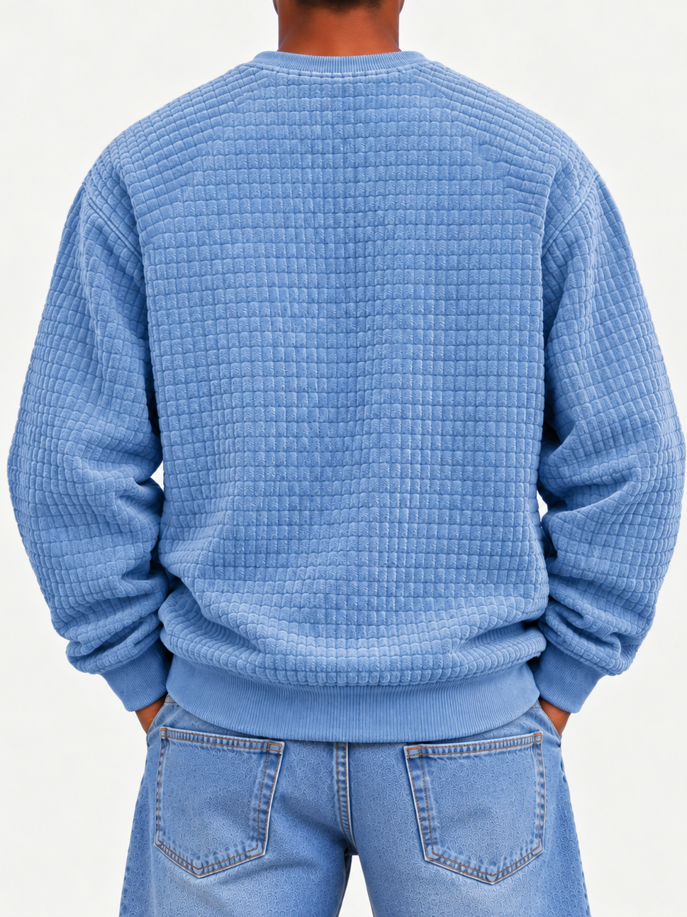 Men's Fashion Patchwork Crew Neck Top