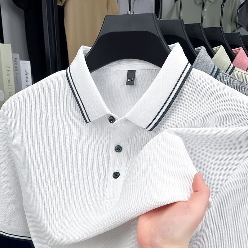 Men's Premium 100% Cotton Short-Sleeve Polo Shirt