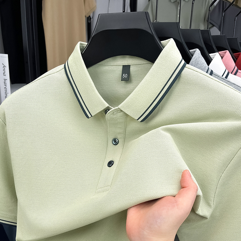Men's Premium 100% Cotton Short-Sleeve Polo Shirt