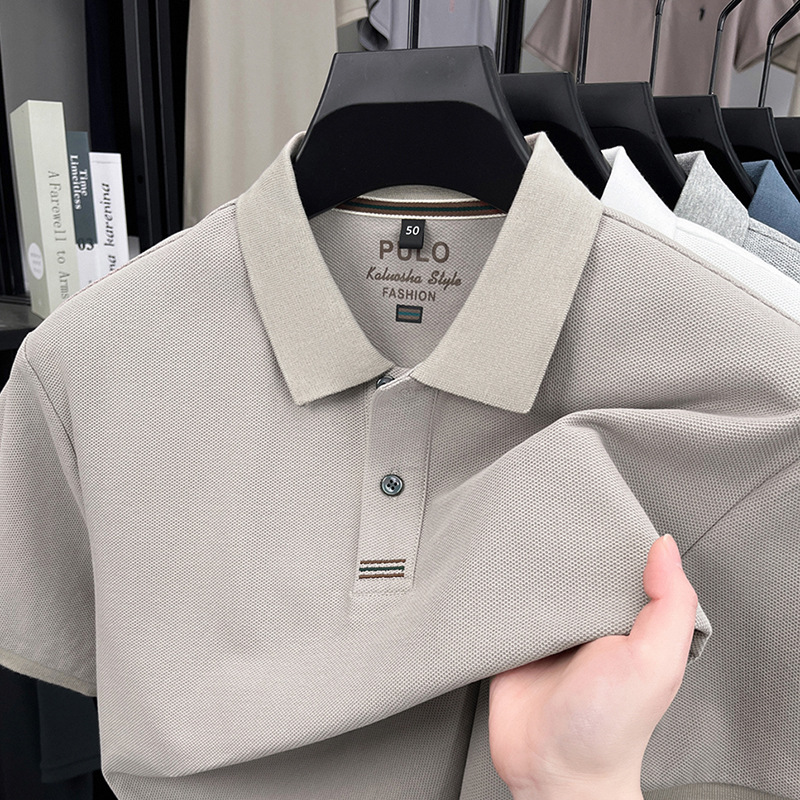 Men's 100% Cotton Piqué Polo Shirt – Short-Sleeve Collared Tee