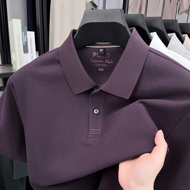 Men's 100% Cotton Piqué Polo Shirt – Short-Sleeve Collared Tee