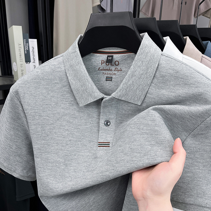 Men's 100% Cotton Piqué Polo Shirt – Short-Sleeve Collared Tee