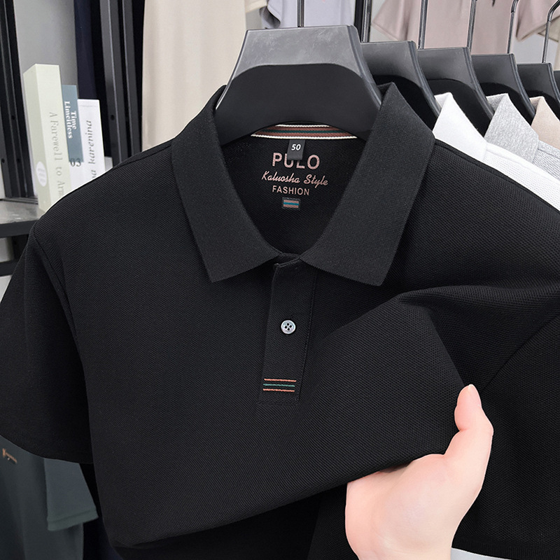Men's 100% Cotton Piqué Polo Shirt – Short-Sleeve Collared Tee