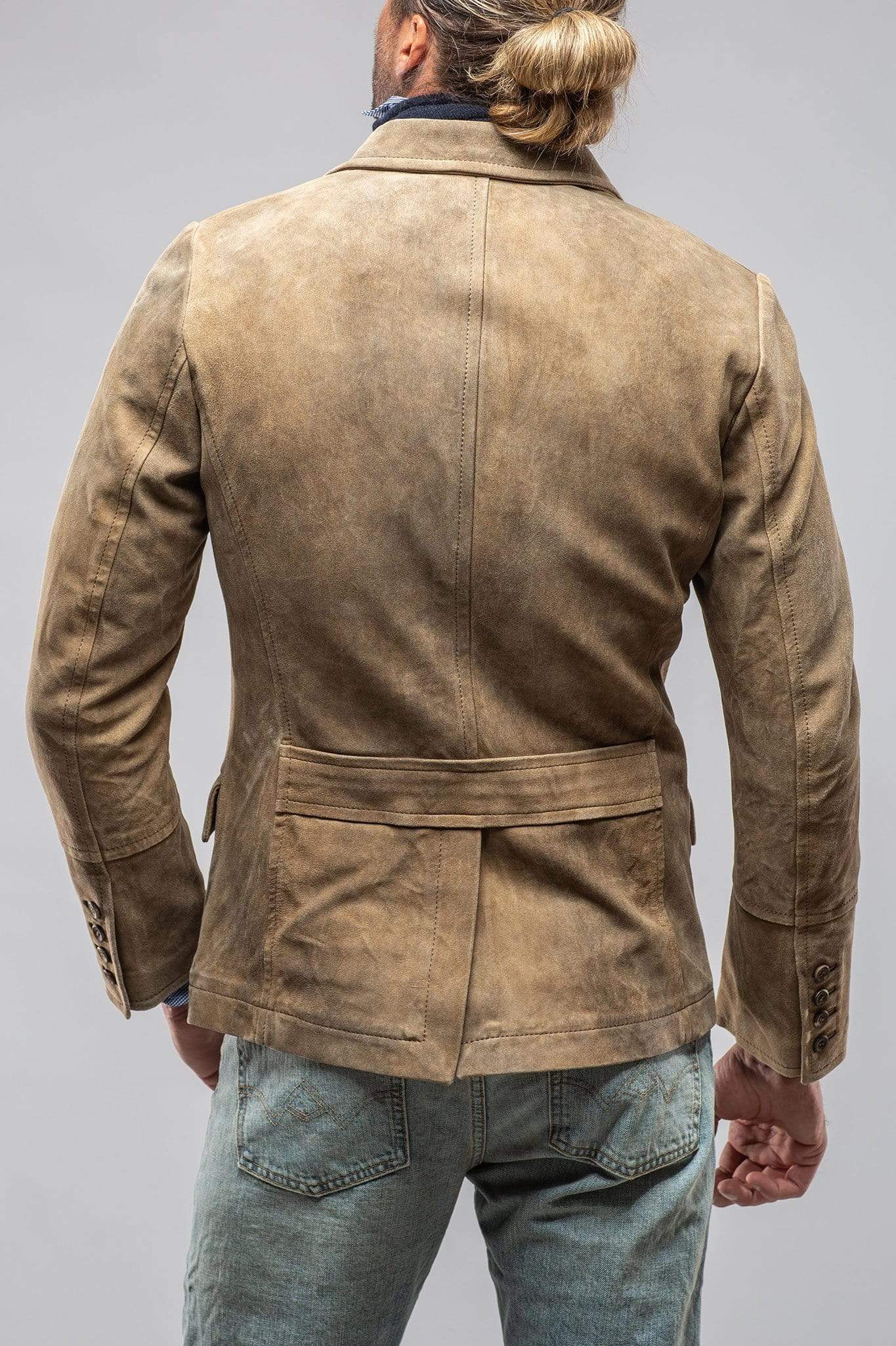 Aesido Khaki Vintage Casual Men's Jackets