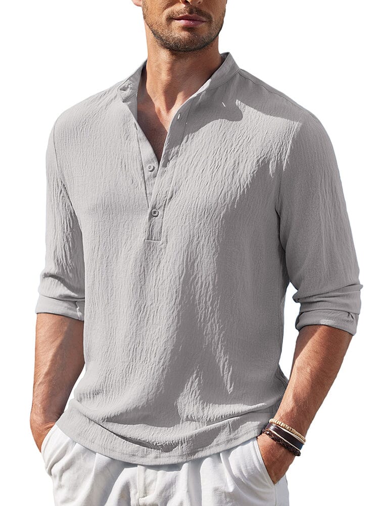 Casual Lightweight Henley Shirt