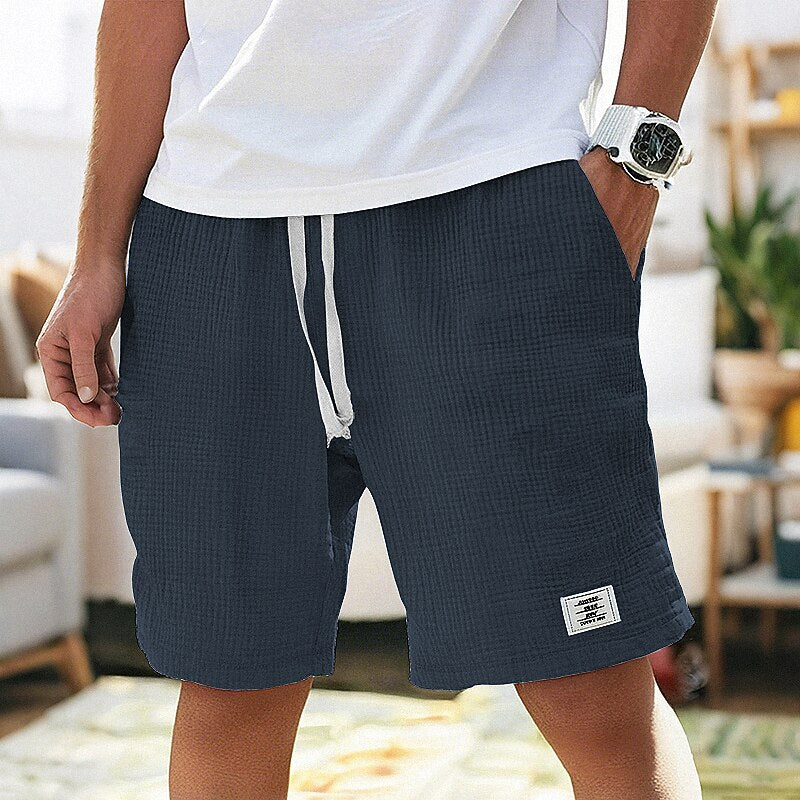 Men’s Ultra-Soft Waffle Texture Shorts – Everyday Comfort Meets Modern Style