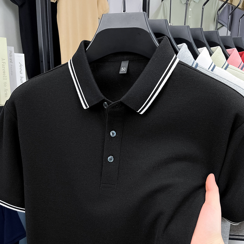 Men's Premium 100% Cotton Short-Sleeve Polo Shirt