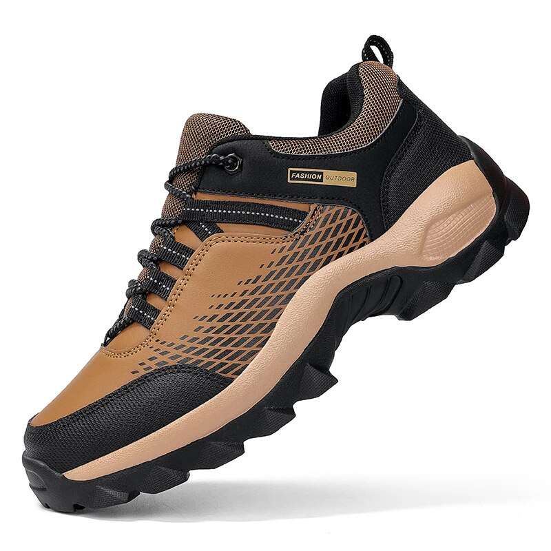 Men's Waterproof  Outdoor Hiking Boots with Soft Thick Soles