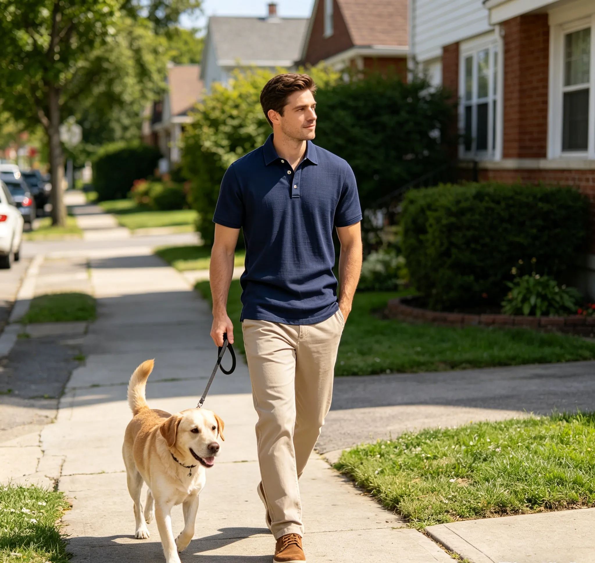 Men's Summer British-Style Solid Color Casual Button-Down Loose-Fit Linen Polo Shirt with Spread Collar and Short Sleeves