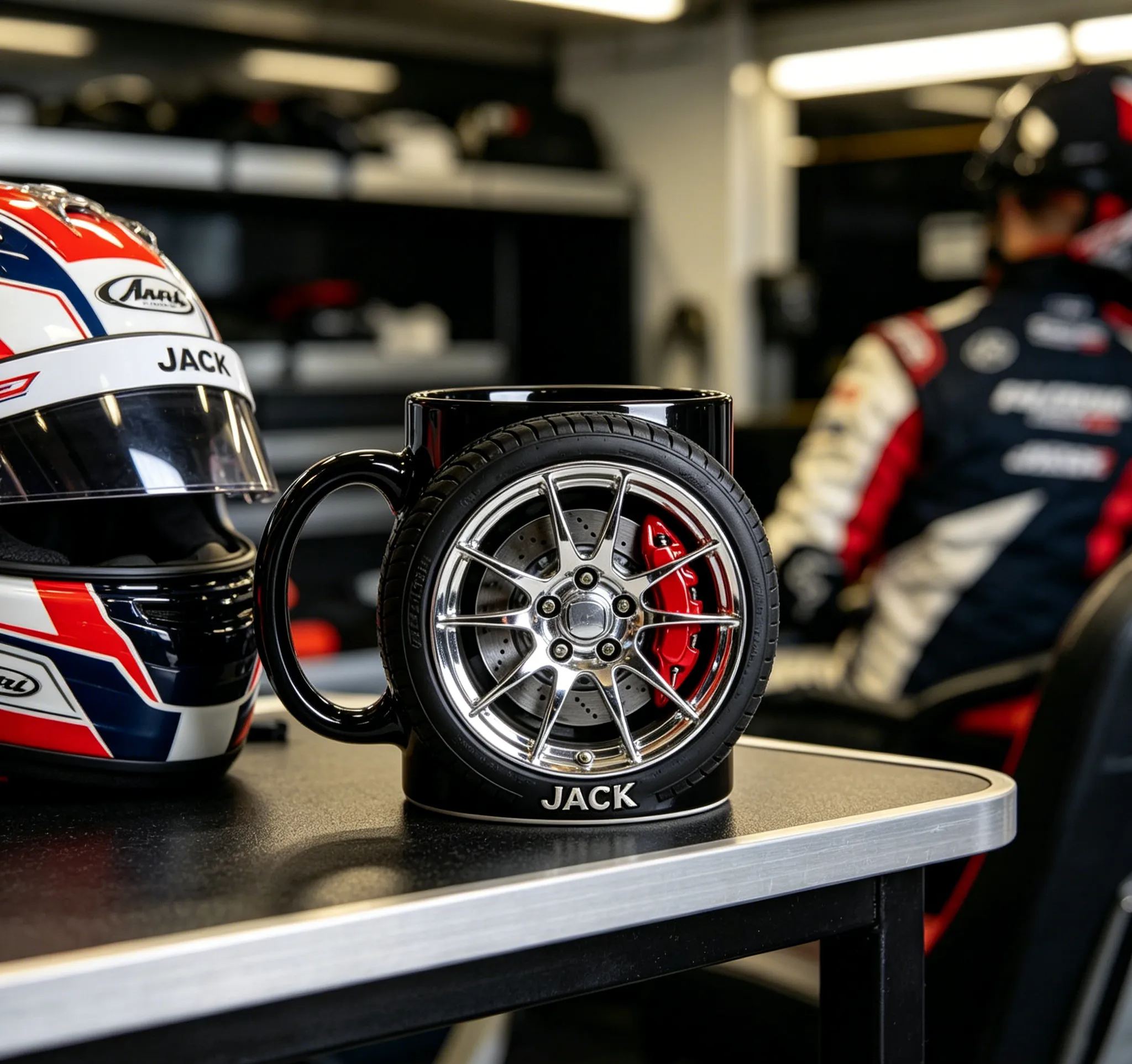 🏎️ The Ultimate Car Lover's Mug: A Wheel-Inspired Masterpiece