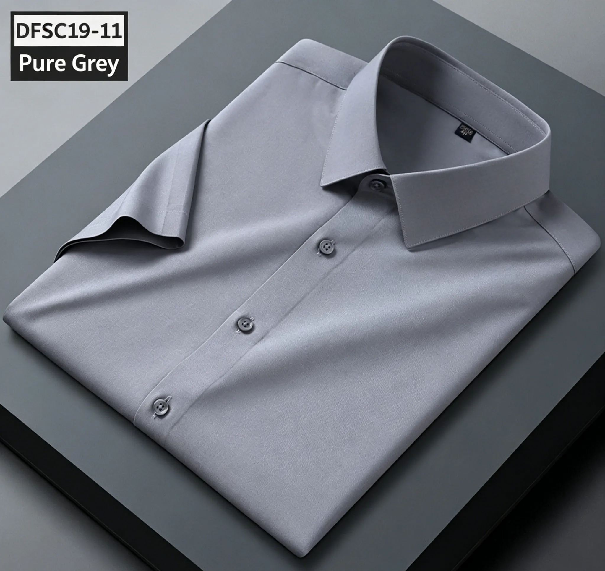 Men's Premium Lightweight Stretch Mulberry Silk Short-Sleeve Shirt — Wrinkle-Free
