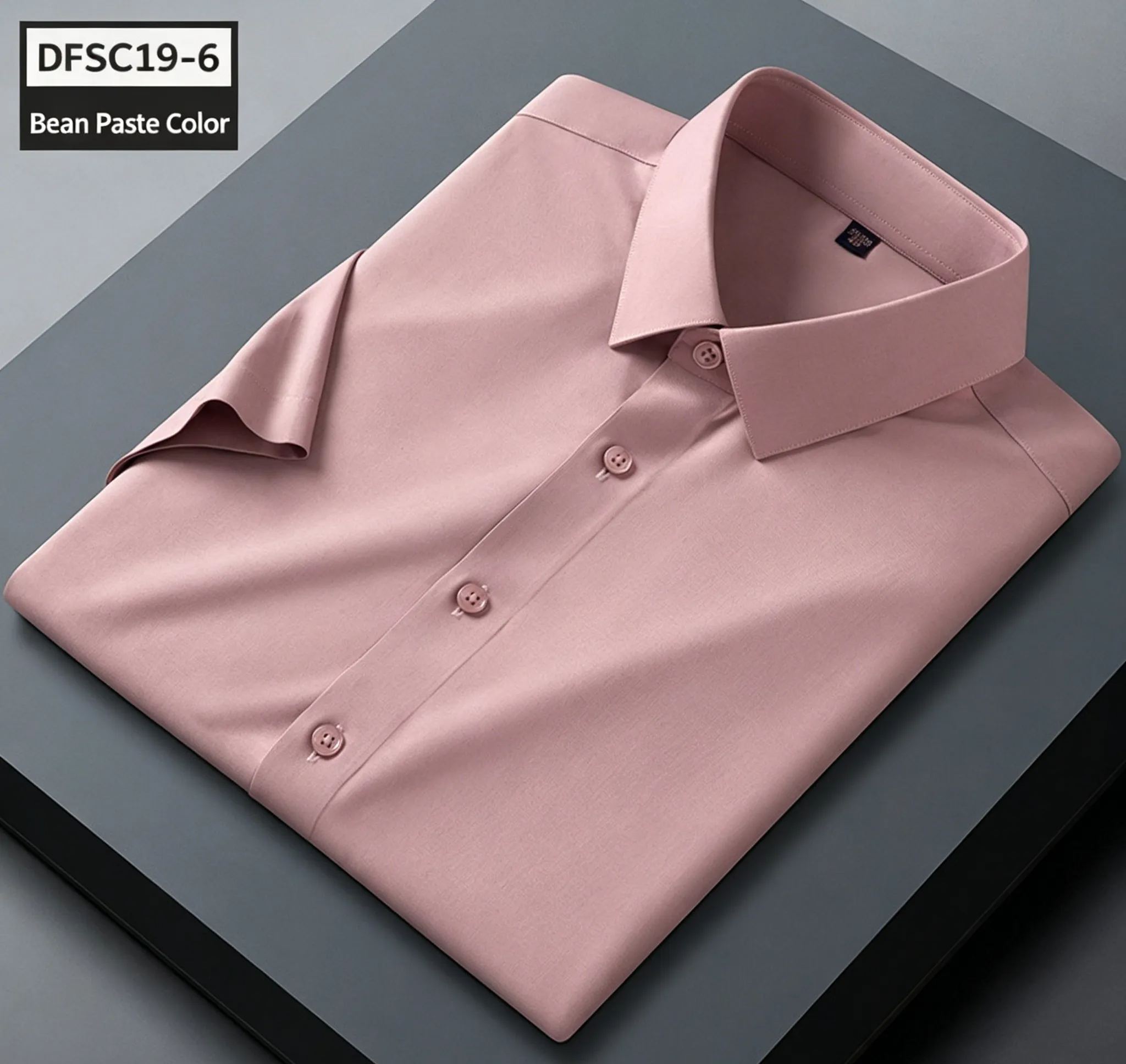 Men's Premium Lightweight Stretch Mulberry Silk Short-Sleeve Shirt — Wrinkle-Free