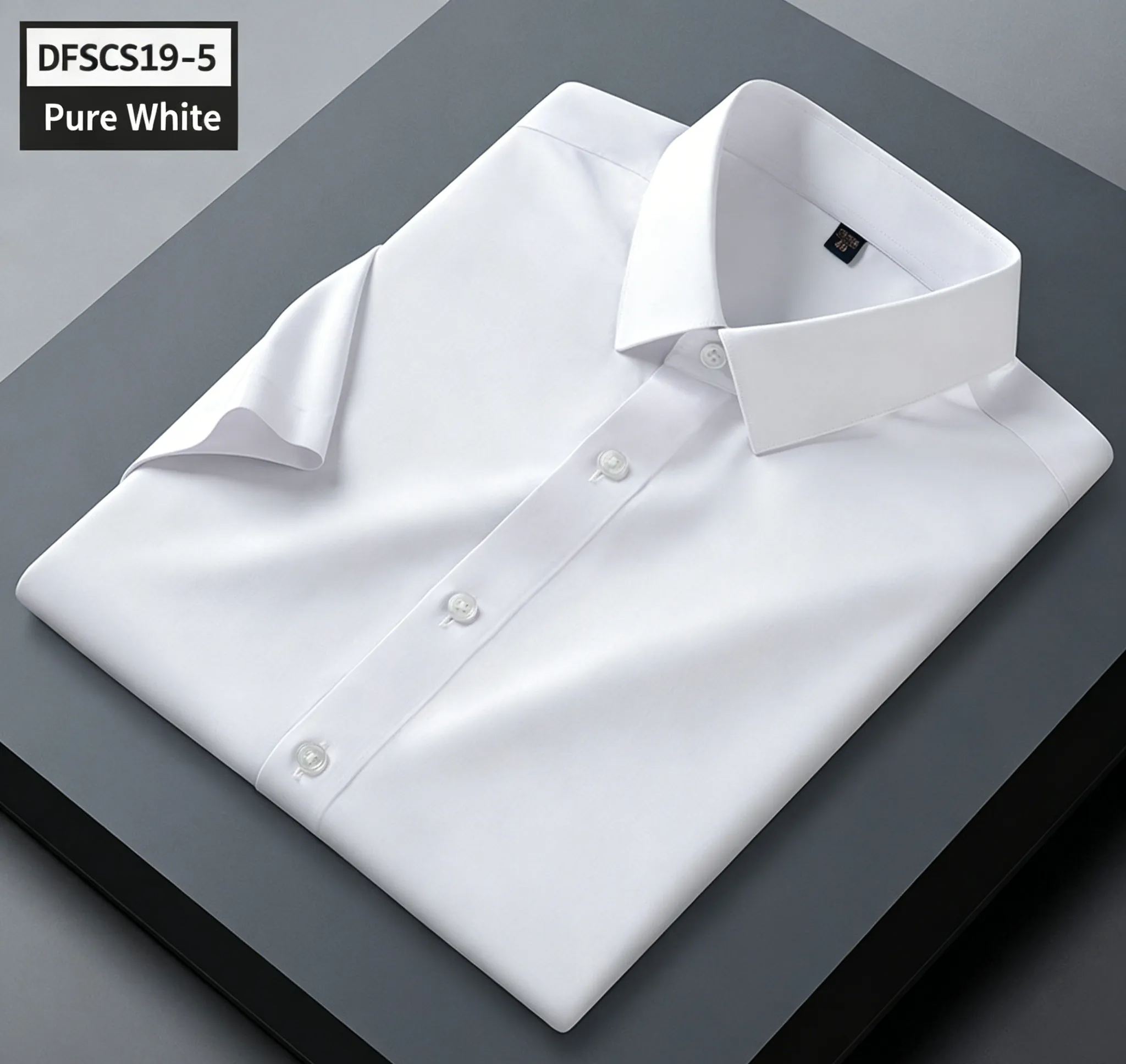 Men's Premium Lightweight Stretch Mulberry Silk Short-Sleeve Shirt — Wrinkle-Free