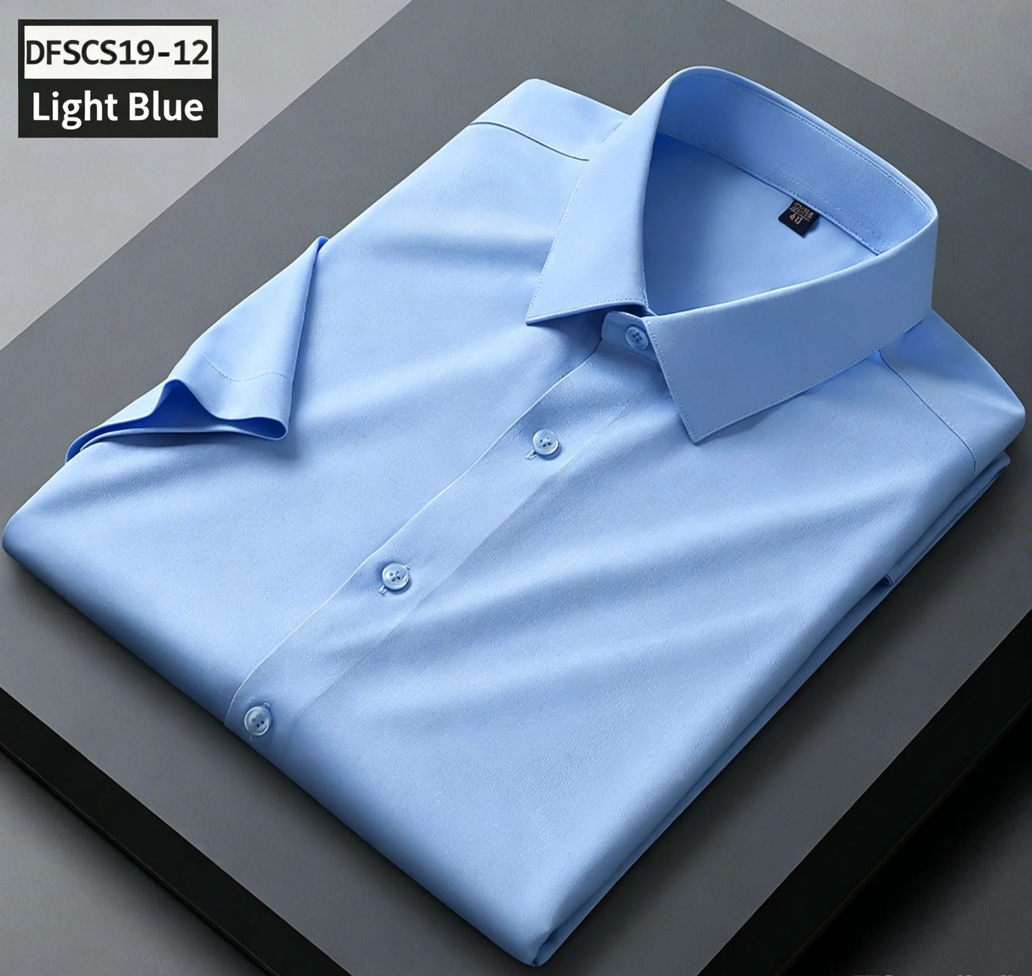 Men's Premium Lightweight Stretch Mulberry Silk Short-Sleeve Shirt — Wrinkle-Free